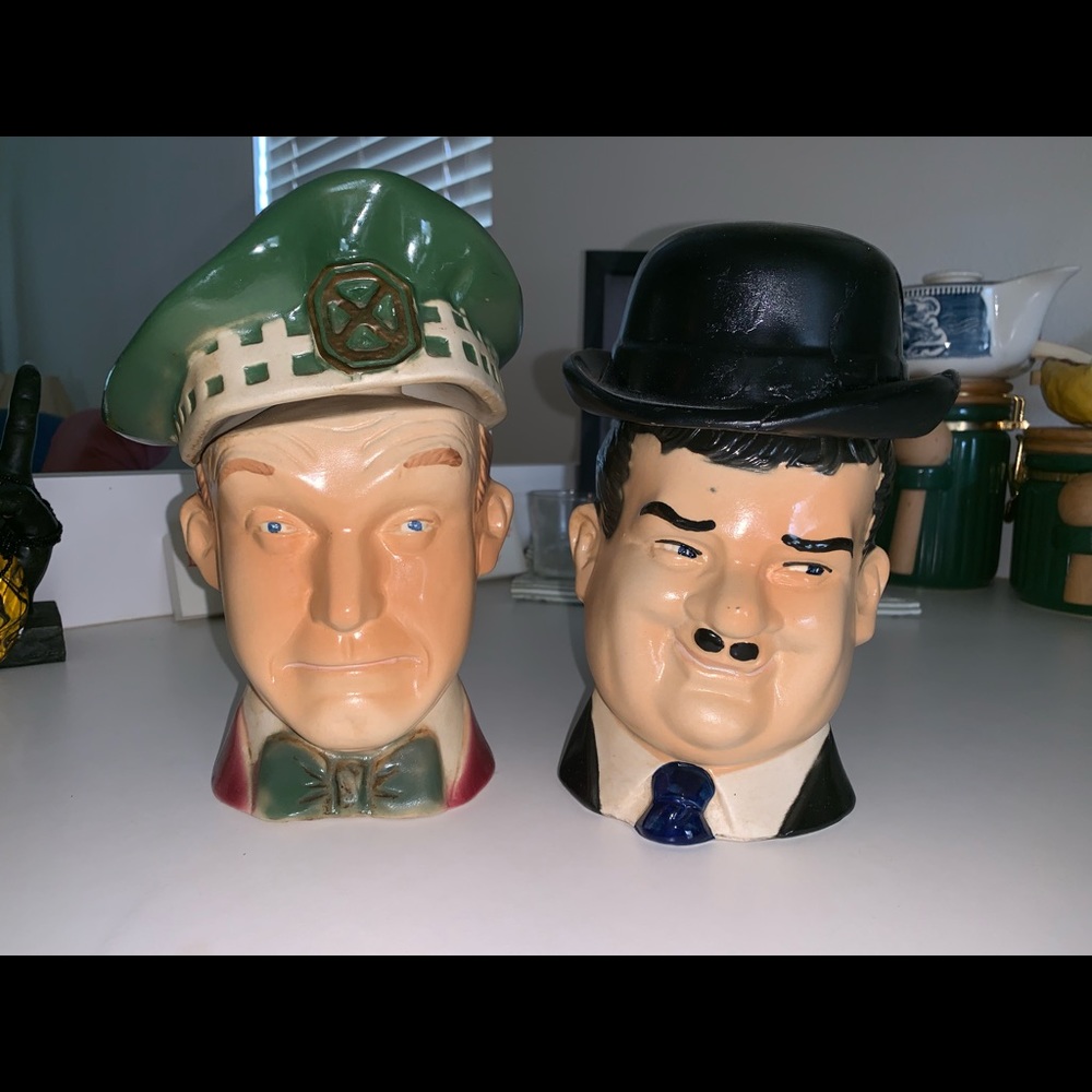 Laurel and Hardy Decanters